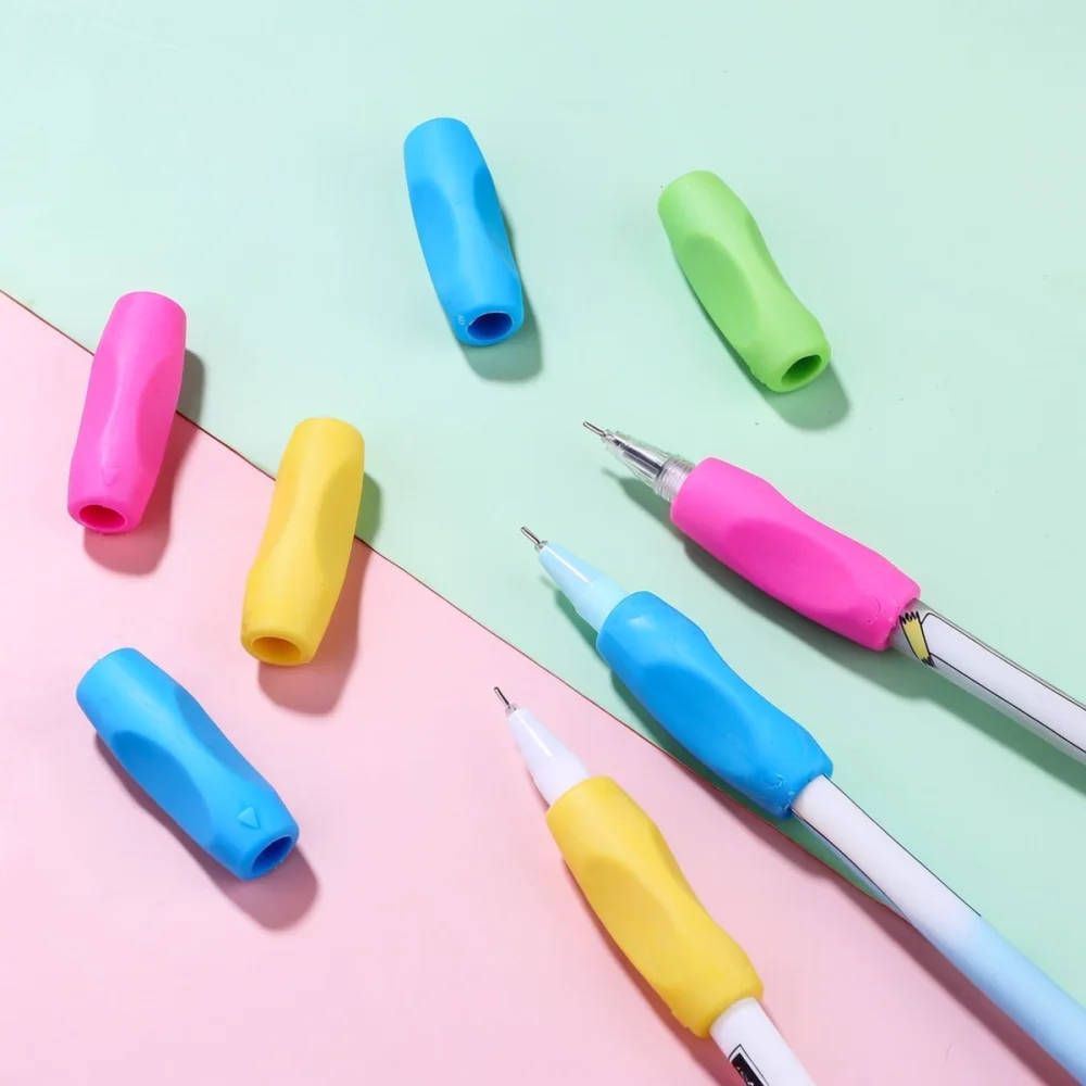 Writing Posture Aid For Children Pencil Grips Silicone Correction Holder Finger Positioner School Learning Stationery Set