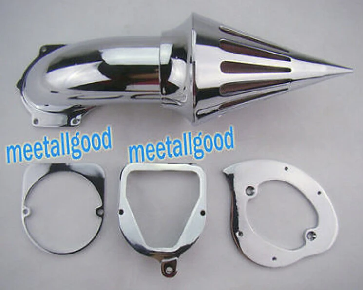 Chrome Motorcycle Spike Air Cleaner Intake Filter Kit For Honda Shadow ACE VT 750 D C All Years