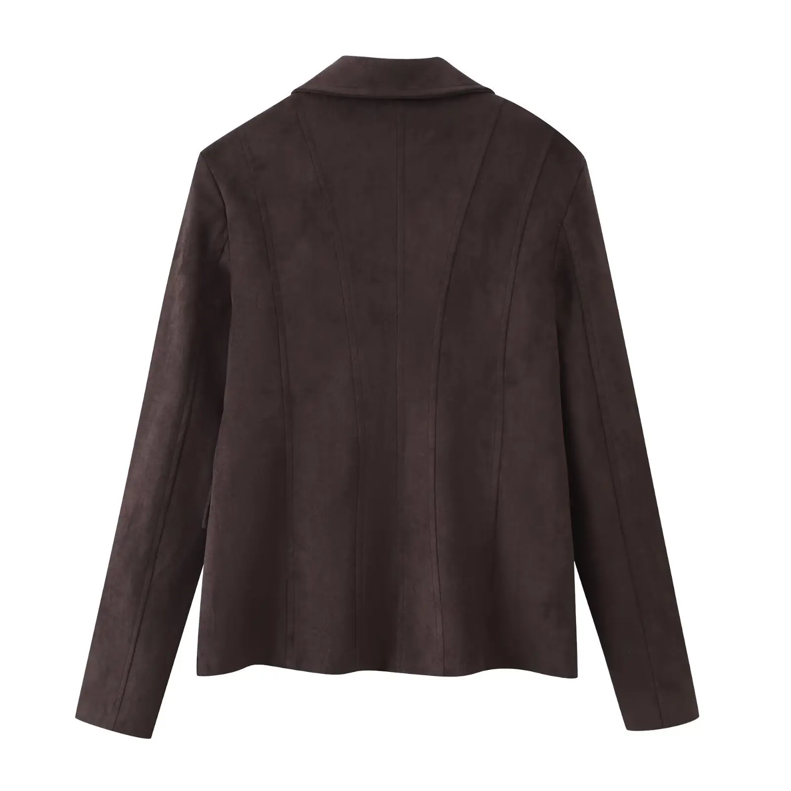 KIDCRKJ 여성 파일럿 코트 2026 봄 레트로 라운드 넥 지퍼 루즈핏 여성 봄버 재킷 출퇴근 캐주얼 여성 스웨이드 코트