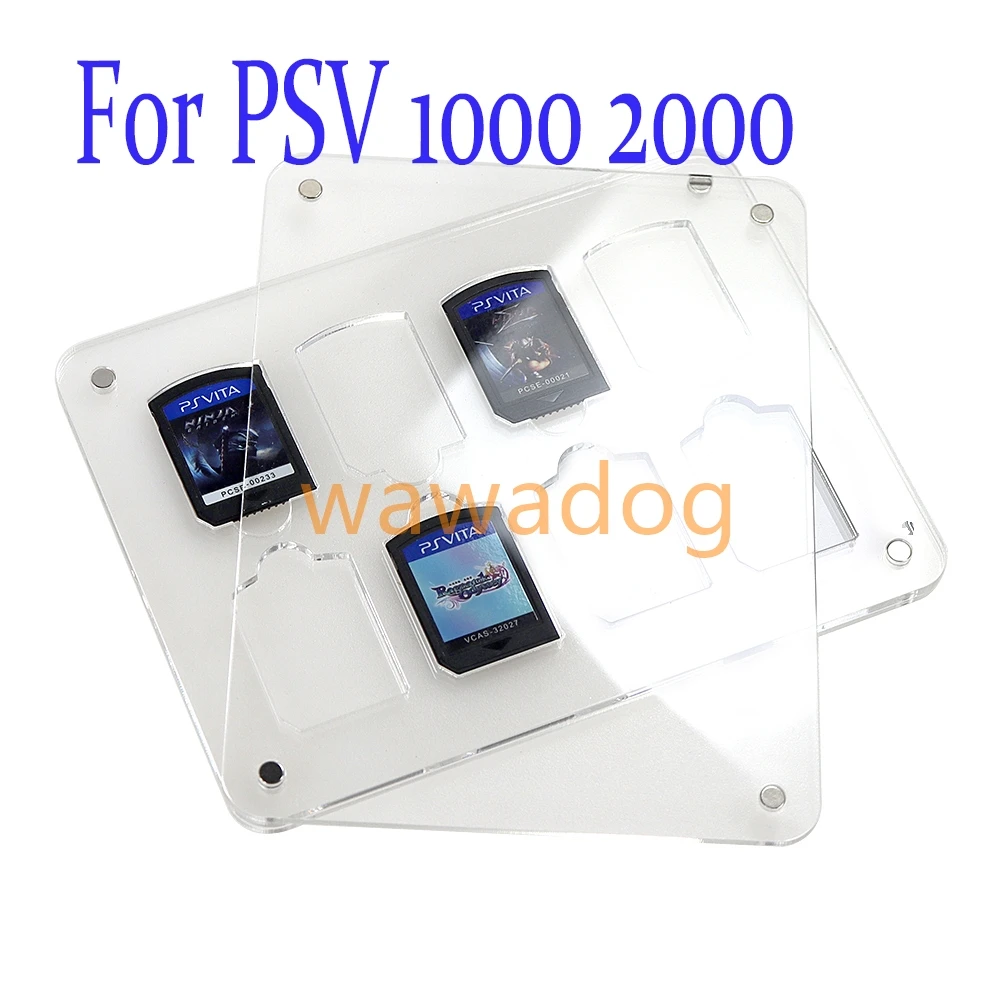 

8pcs Magnetic Transparent Acrylic Game Card Case Holder Cartridge Box For PSV 1000 2000 Universal