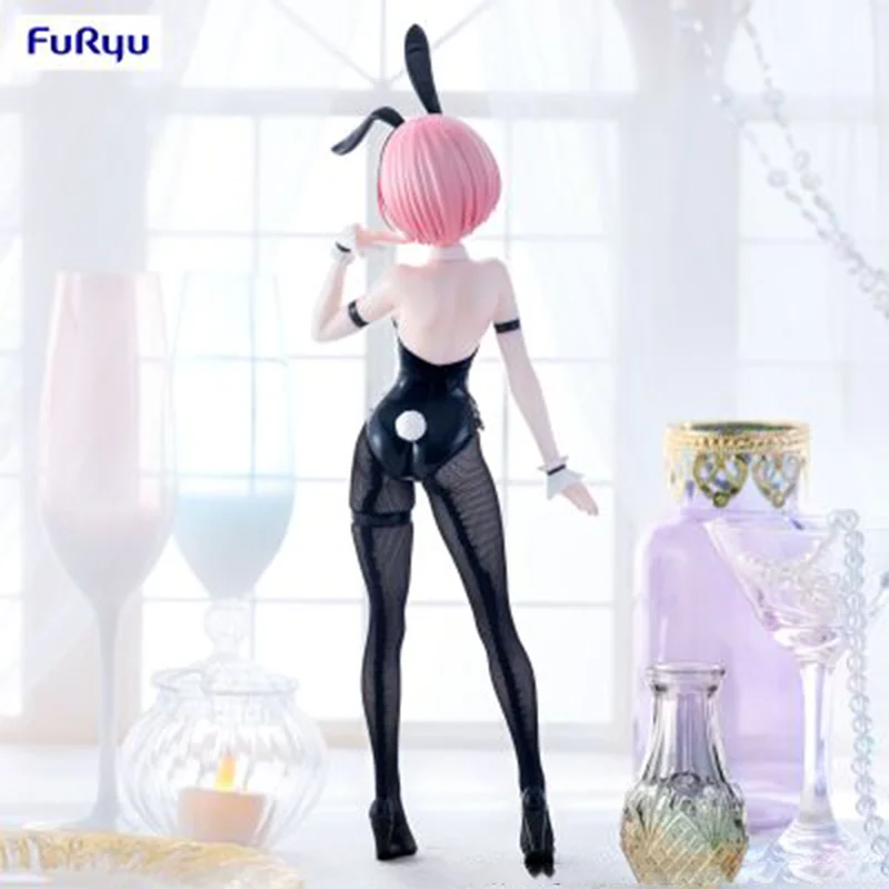 

【100% оригинал】FuRyu Re:Zero Kara Hajimeru Isekai Seikatsu - Ram - BiCute Bunnies - Bicolor Garage Kit Фигурка Подарки Игрушки