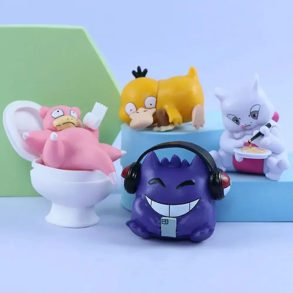 pokemon-action-figures-brinquedos-para-criancas-modelo-anime-gk-boneca-kawaii-carro-decoracao-desktop-natal-presentes-de-halloween-conjunto-de-4pc