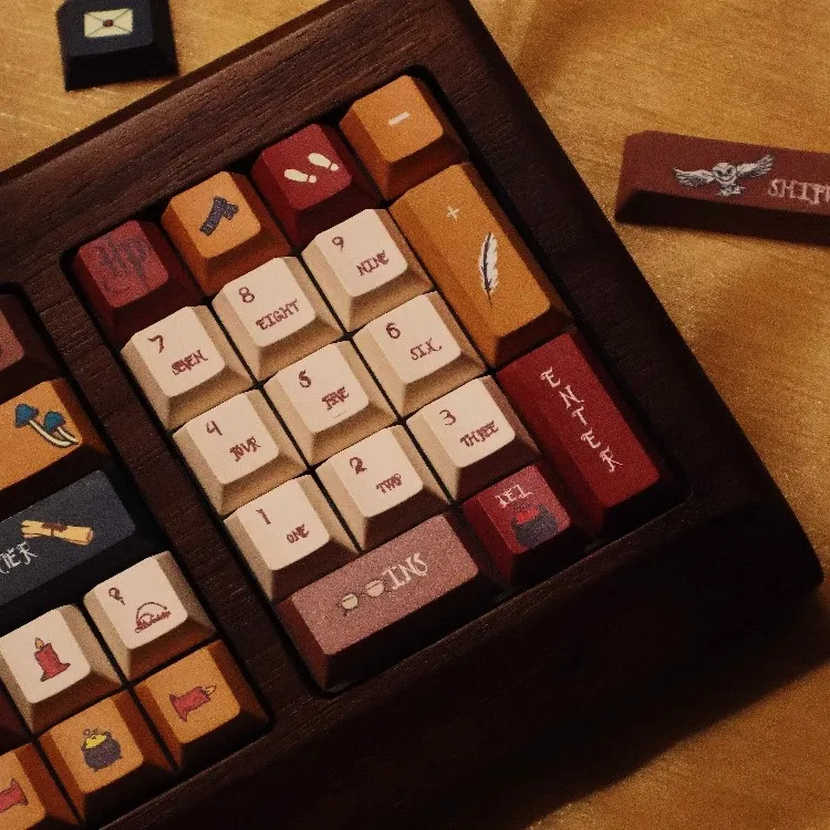 Retro Magical World Theme Keycaps Anime 139 keys Pbt Cherry Profile Custom Artisan Key Caps for Mechanical Keyboard Gaming Gifts