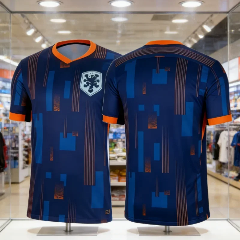 2026 Dutch Classic New Geometric Style Casual Sports Quick Drying Men's and Women's Short Sleeved Children's T-shirt