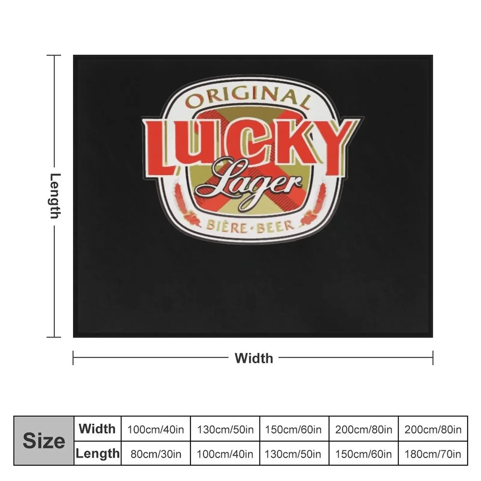 Lucky-Lager-San-Francisco-Beer Throw Blanket Single Loose Shaggy Luxury Brand Blankets