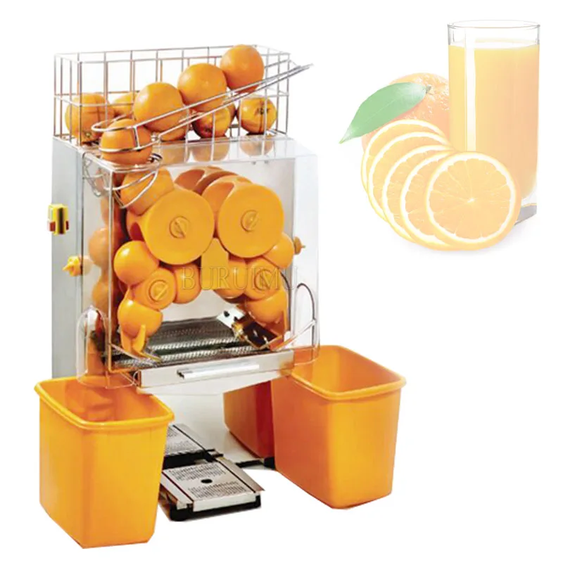 Electric Orange Squeezer Juicer 20 Pcs/Min Lemon Maker Juice Press Machine Drink With Stainless Steel Trash Can