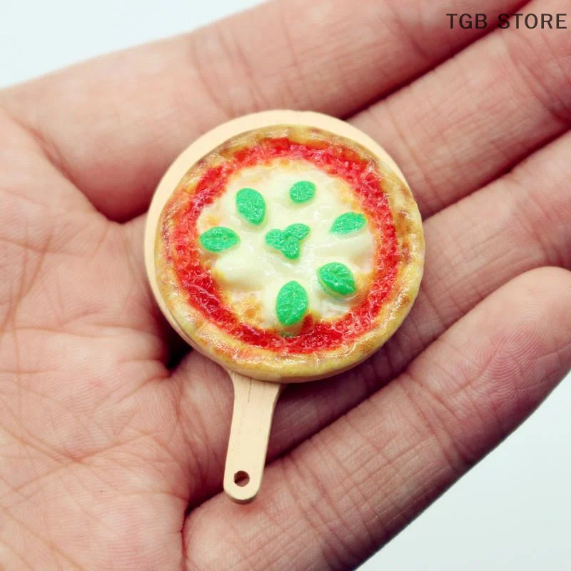 1세트 시뮬레이션 피자 계란 모형 식판 미니 블렌더 인형집 주방 장식 DIY 인형집 미니어처 액세서리