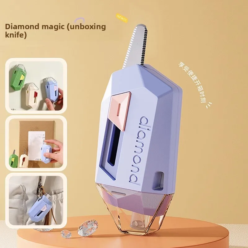 المغناطيسي اكسبرس سكين فتح القاطع أداة منزلية الفن سكين صغير اكسبرس ختم القاطع فتح سكين التراجع الذاتي #2