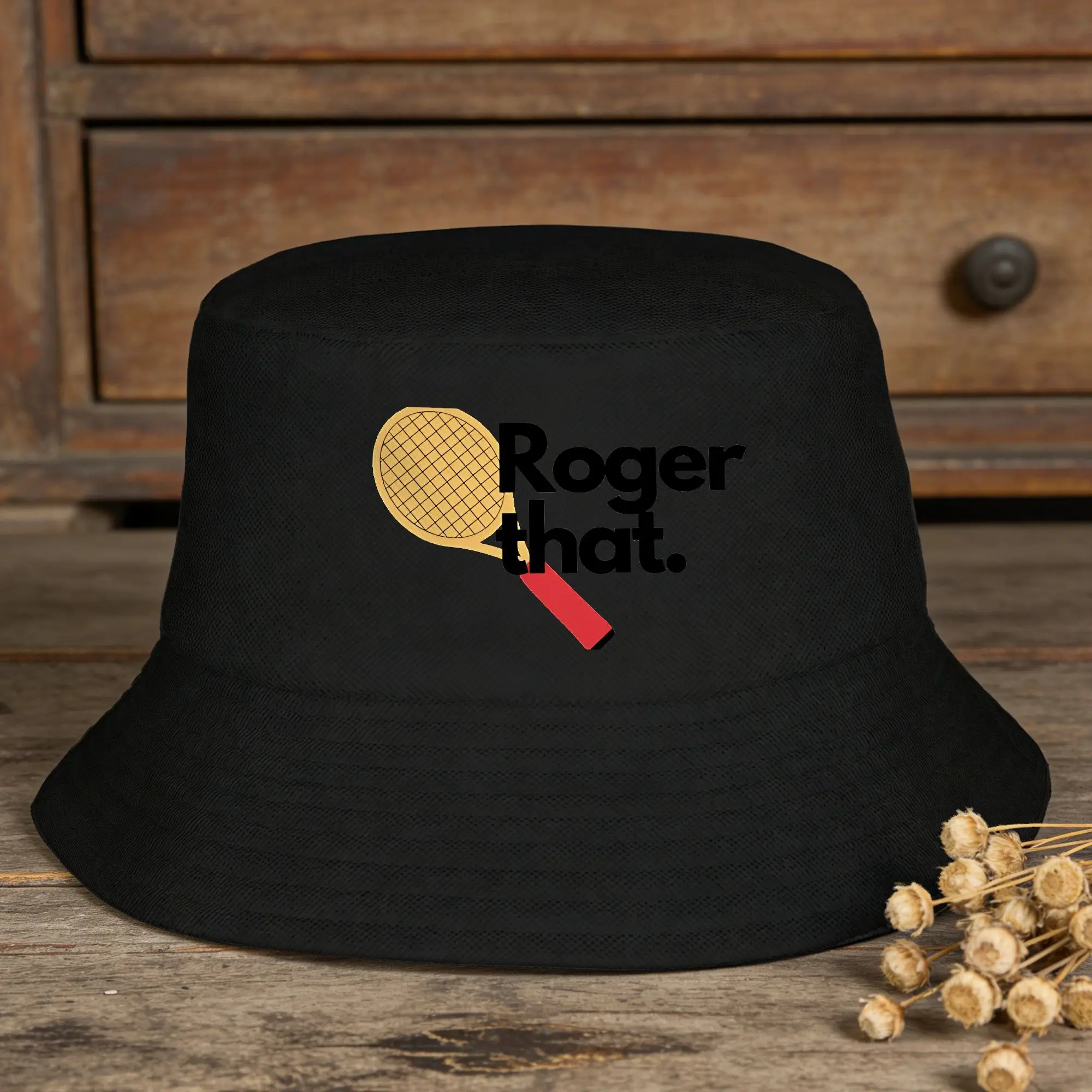 Team Roger Federers Bucket Hat  Outdoor Fisherman Caps For Women Fashion Beach Travel Sunscreen Hats Foldable Printed Cap
