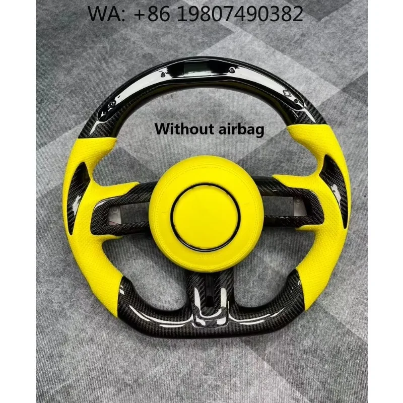 

Universal Black Leather Sport Steering Wheel Hot Sale Modified Interior Upgrade Accessories
