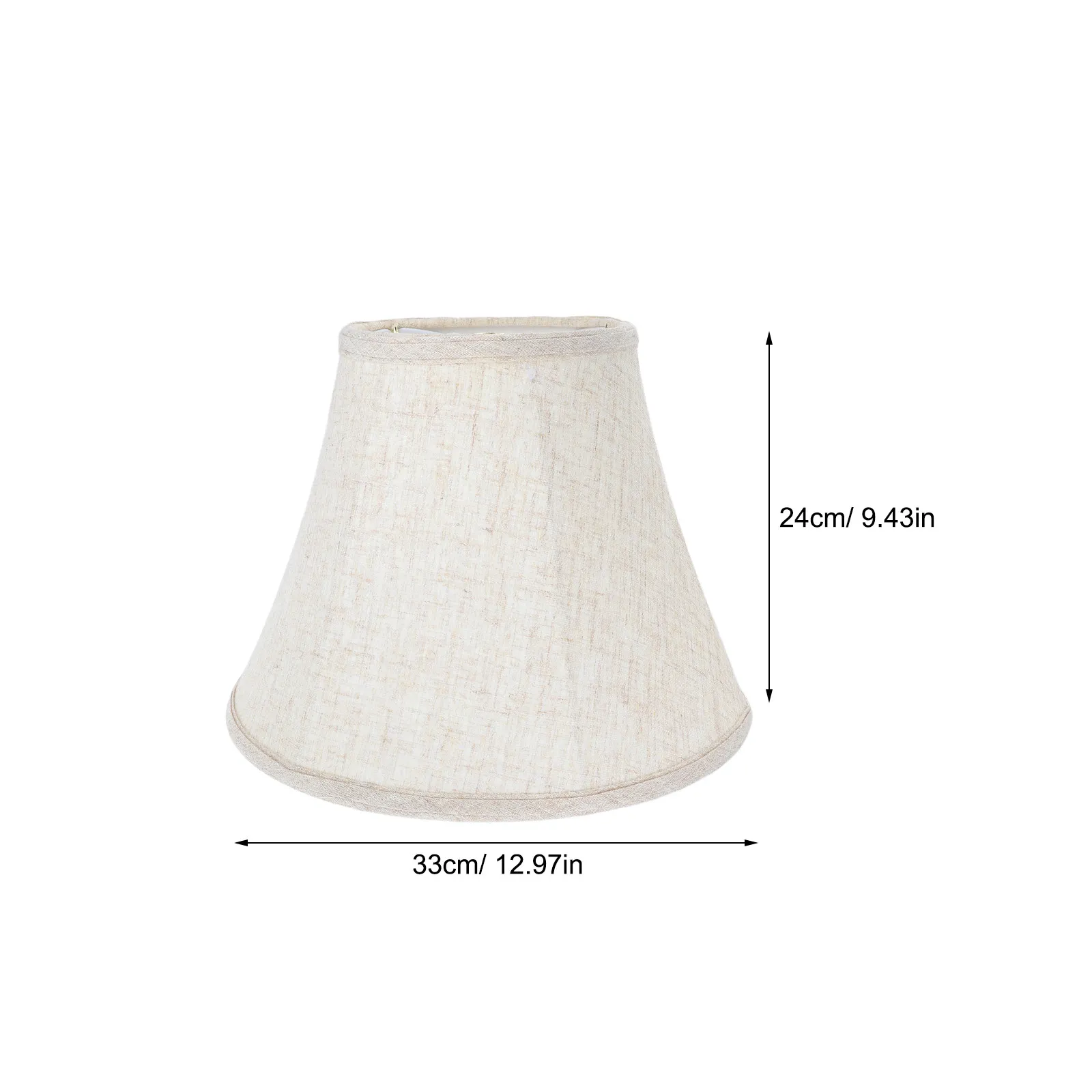 Foldable Linen Bell Lampshade 13x9x7 Modern Fabric Shade Decorative Table Living Room Bedroom Kitchen Light Cover