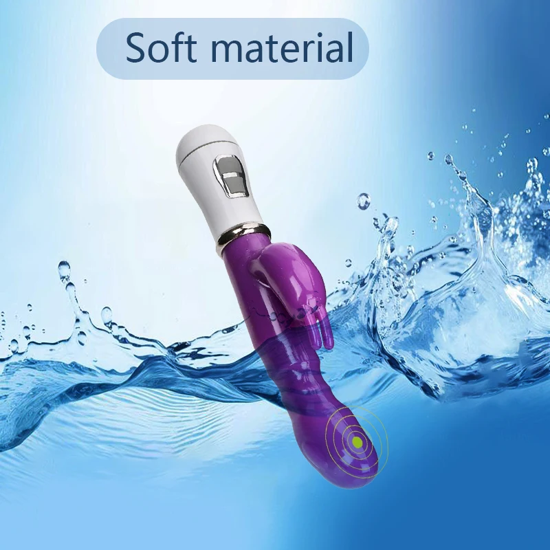 جهاز مساج شخصي حسي 2 في 1 - هزاز متعدد الاستخدامات مقاس 21 سم لتحفيز دقيق مع تصميم مريح وأداء فائق الهدوء