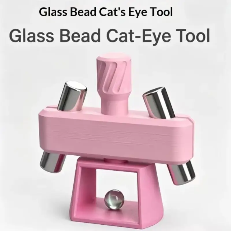 1 Stück Weißer Kreativer und Leistungsstarker Magnet Nagelzubehör Katzenaugen-Gyroskop Katzenaugen-Glasperlen Nagelkunst-Werkzeug – Detail 1