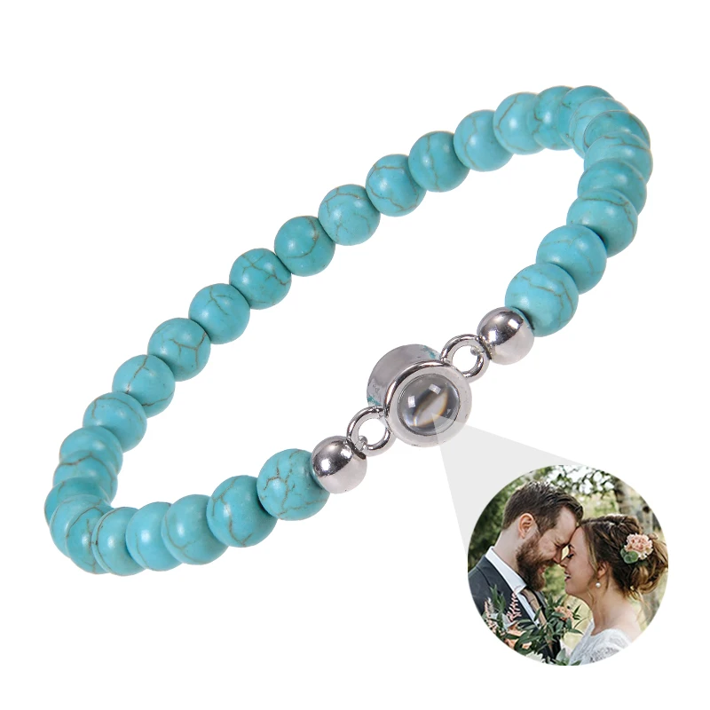 Personalisiertes Armband mit Bild im Inneren, Projektionsarmbänder mit Fotos, Bildarmband, personalisierte Erinnerungsgeschenke