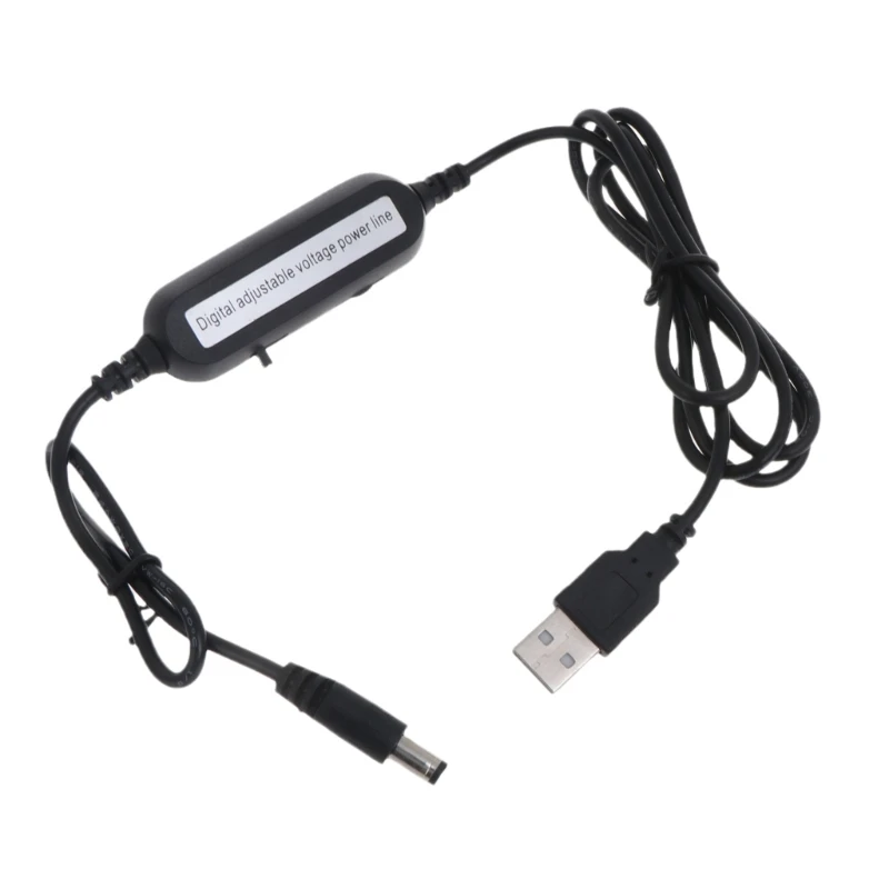 USB 5V to 1.5V 3V 4.5V 6V 9V 12V Adjustable Output Voltage Cable Step Up Down Converter Cord for Toy Clock and more