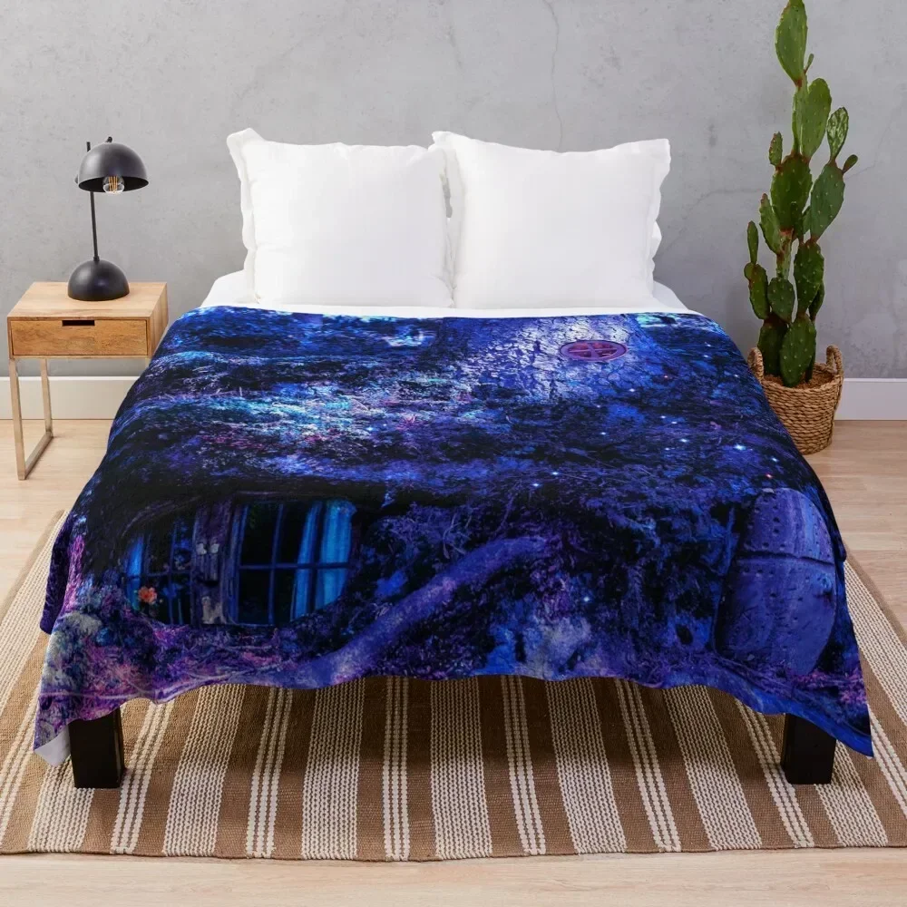 

Fairy House Throw Blanket Fuzzy Plush Throw Blanket for Sofa Chair