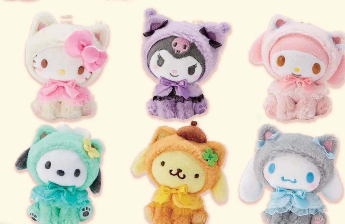 

Sanrio family, cute kulomi, melo tipacha, dog, cinnamon, dog, plush doll, doll pendant, bag, bag ornament, peripherals