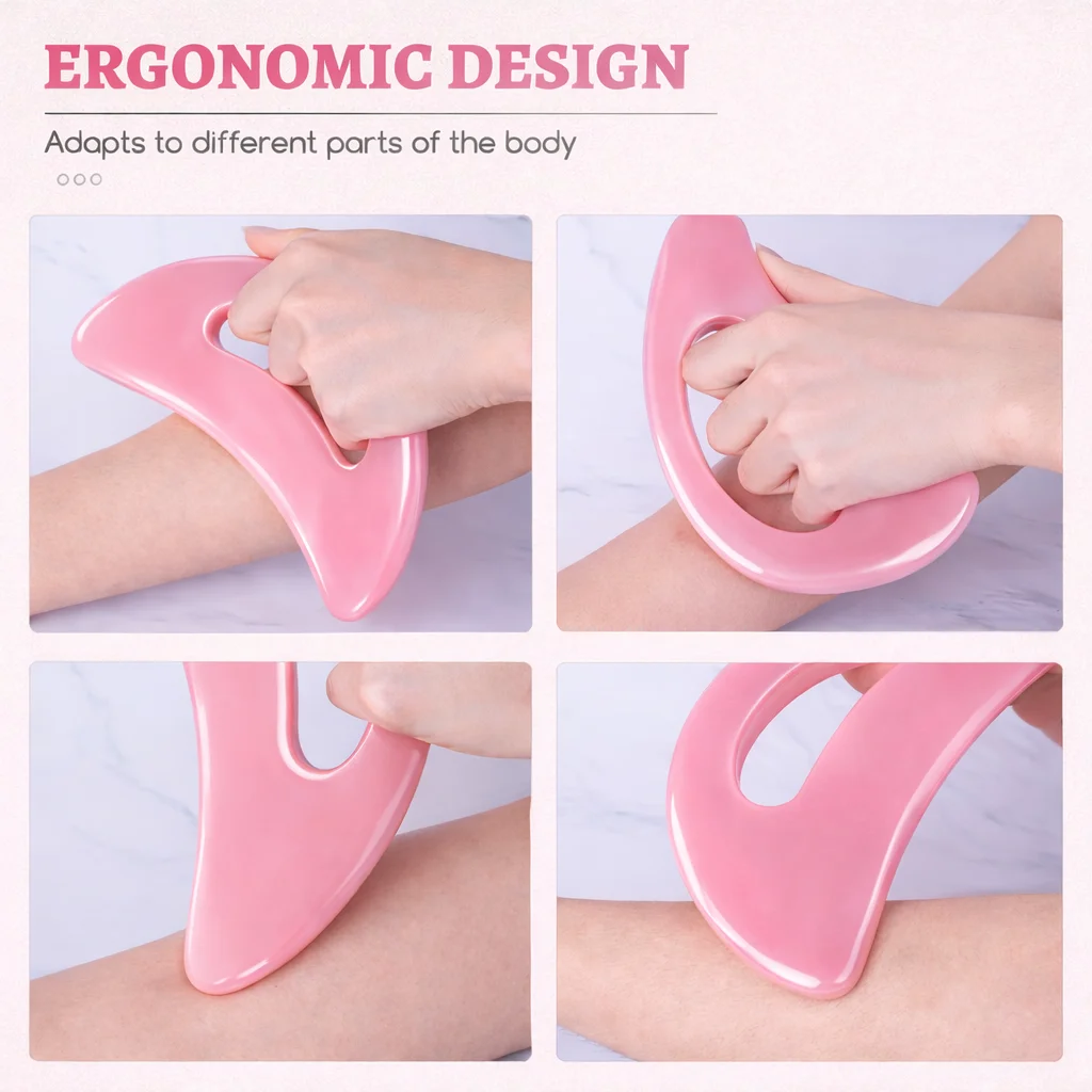 Health Care Slimming Guasha Board Wood Therapy Massage Stick Lymphatic Drainage Massager Scraping for Relaxation and Recover view 4