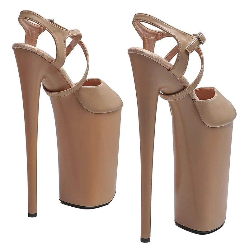 Leecabe Sandálias de Salto Alto Plataforma, Matte PU Superior, Sexy Exótico Pole Dance Shoes, Stripper Heel, 26cm, 10 Polegadas