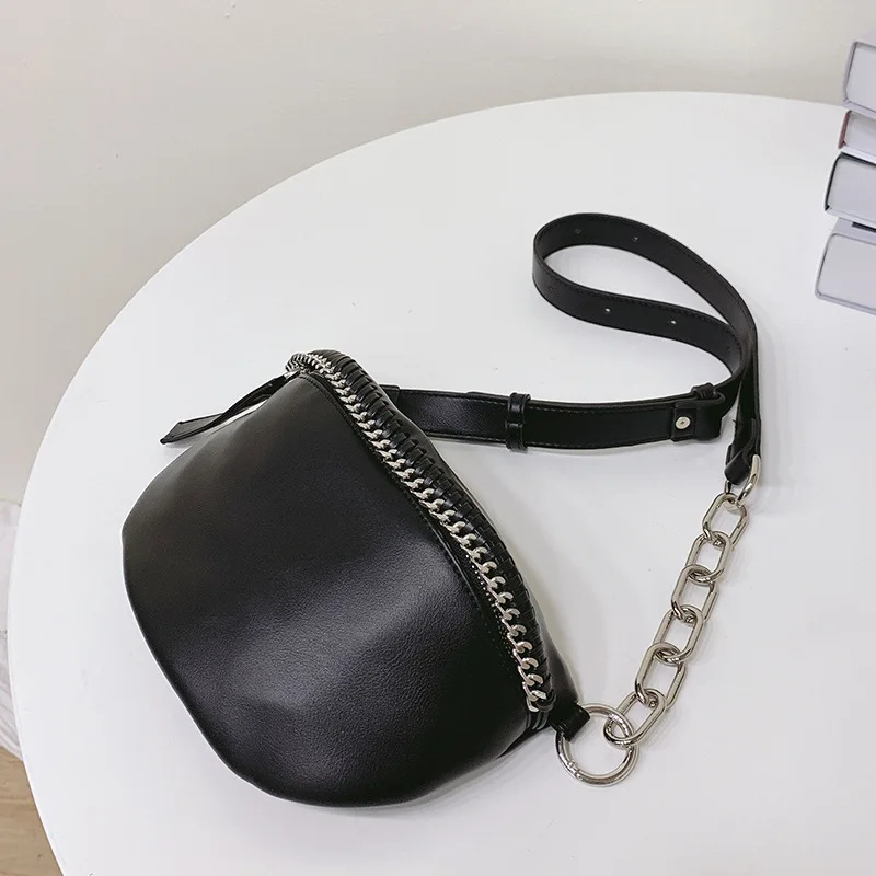 

Chain Small Sling bag for women Crossbody Bags 2023 new Shoulder bags PU Leather Handbags and Purses lady Fanny Pack wallet