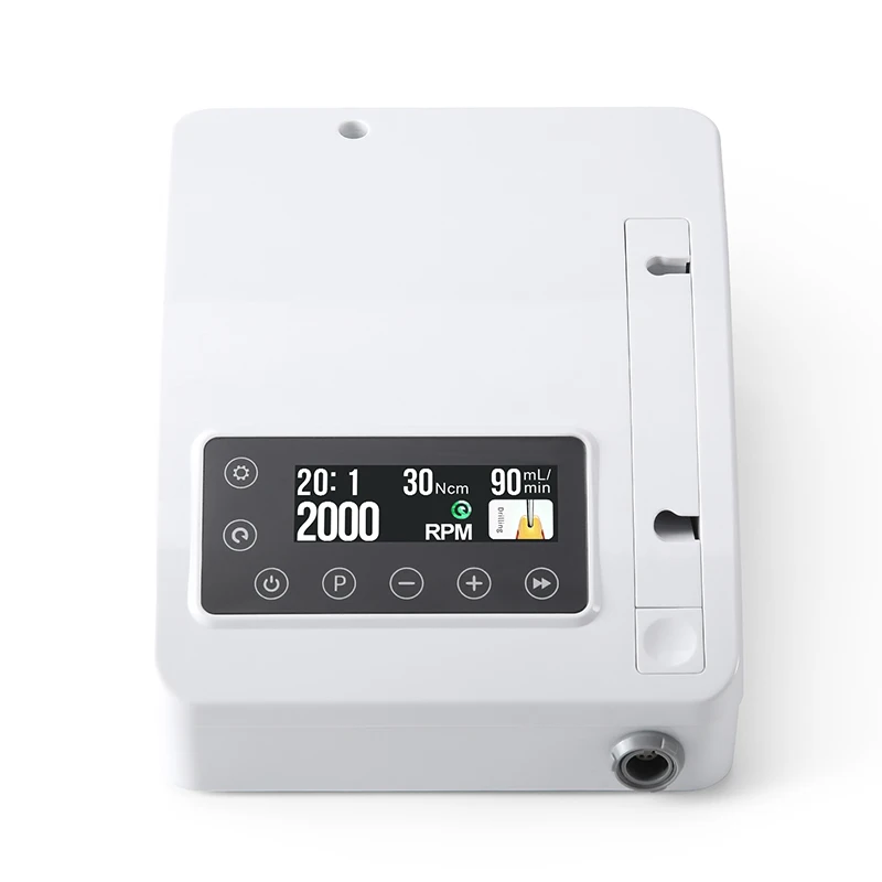 AZDENT Dentalimplantatmotor, bürstenloses chirurgisches Implantatsystem, LED-Touchscreen, 8 Programme, elektrisches System für Knochenchirurgie – Detail 10