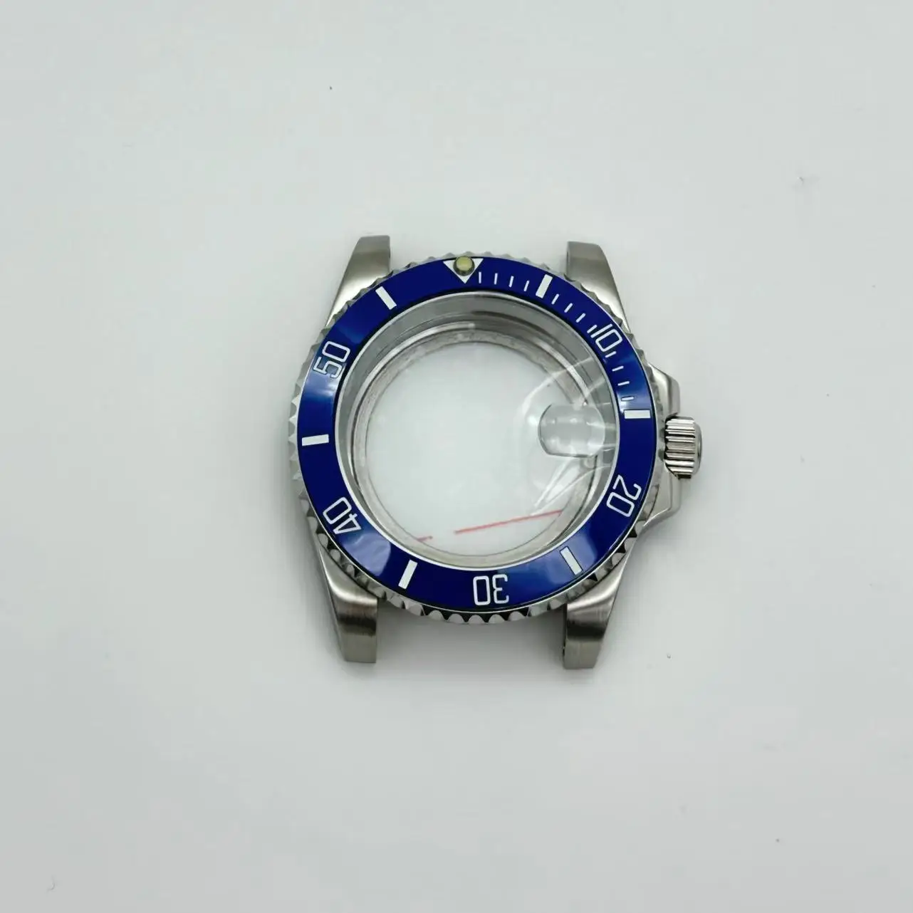 

40mm Ceramic Bezel Waterproof Watch Case with Glass Case Back compatible with NH35\NH36\NH38 movement
