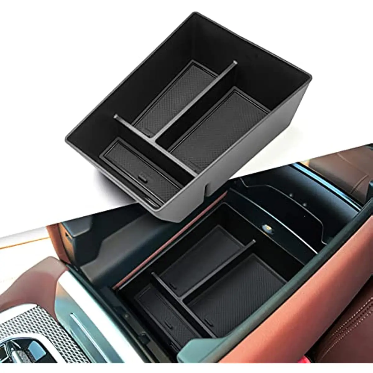 X5 G05/ X6 G06/ X7 G07 Center Console Organizer, Console Storage For BMW X5 G05/ X7 G07 2019-2024, X6 G06 2020-2024