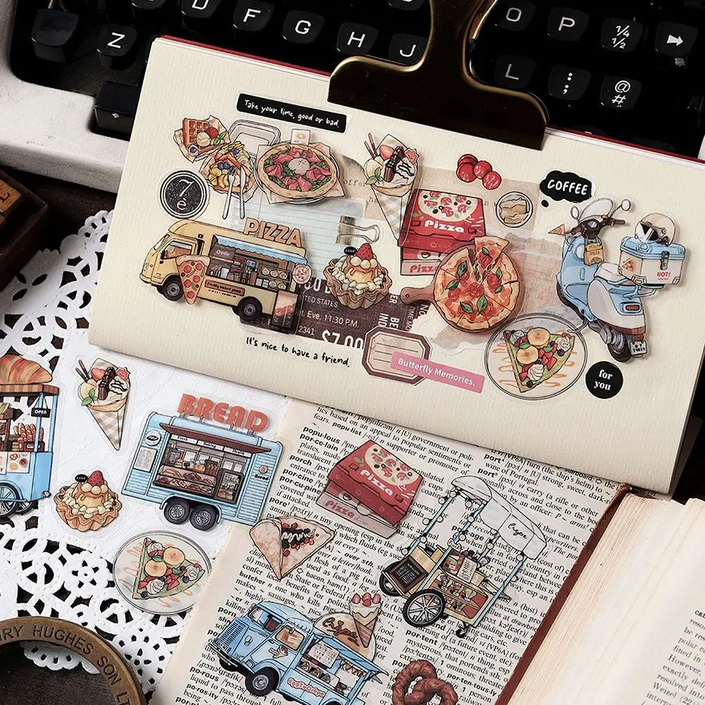 30 pcs/1 Lot Kawaii เครื่องเขียนสติกเกอร์ Time Traveler Diary Planner ขยะ Journal ตกแต่ง Scrapbooking DIY CRAFT สติกเกอร์