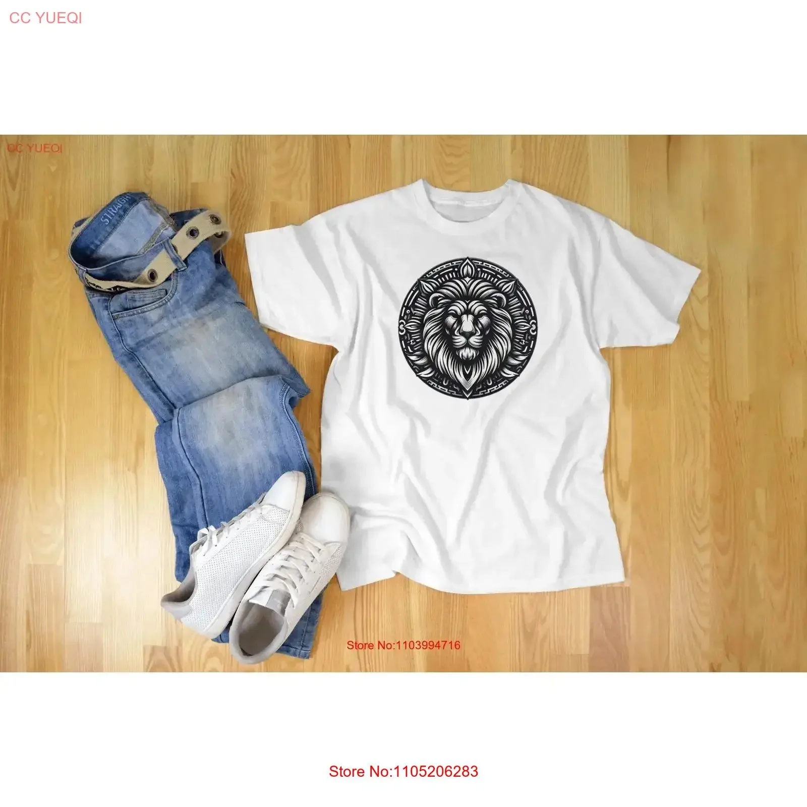 

Милая футболка с изображением льва, милая винтажная ретро-мультяшная эскизная кошка, красочная винтажная стираная универсальная дизайнерская одежда унисекс