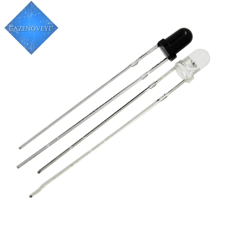 100pcs/lot 50pairs 3mm 940nm LEDs infrared emitter and IR receiver diodes EACH 50PCS In Stock