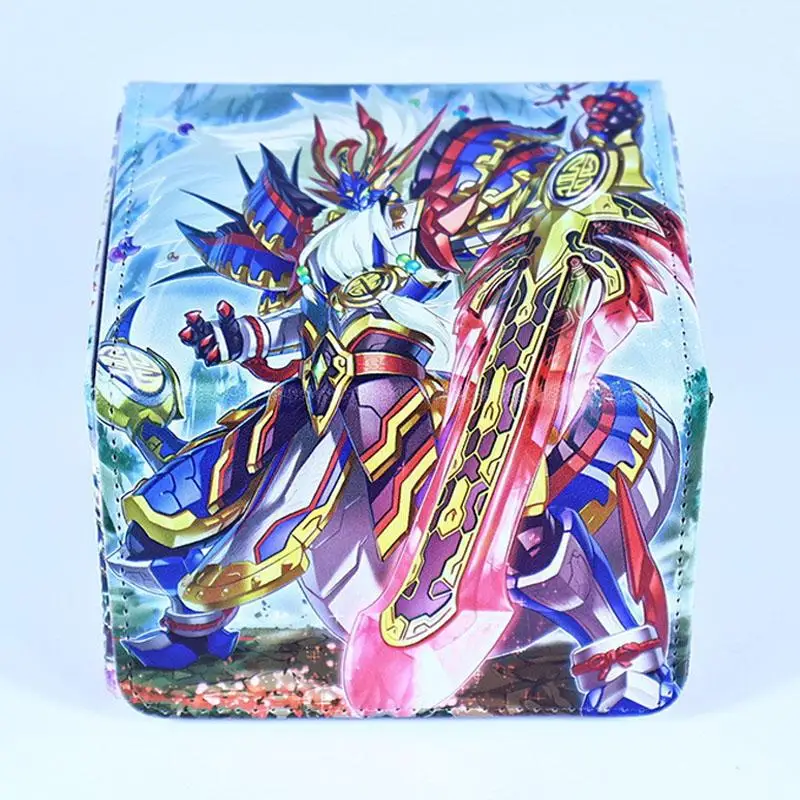 Yu-Gi-Oh! The Abyss Dragon Swordsoul DIY Large Capacity Leather Card Box Thickened Anime Game Collection Card Storage Box