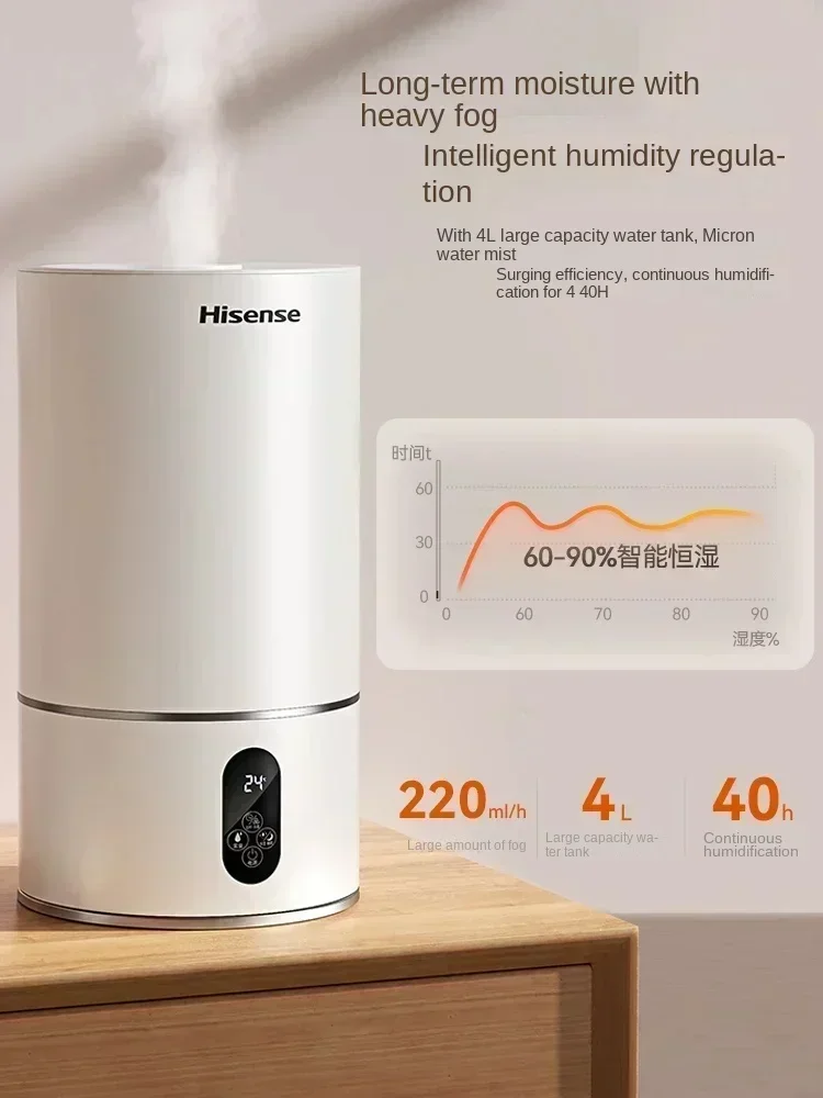 Must - Have Home Bedroom Humidifier: Large Capacity, Photoacoustic, Timing, Air - Purify, Safe for Pregnant