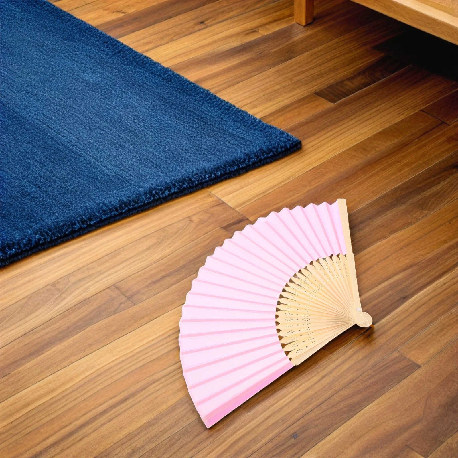 

8Pcs Pure Color Polyester Folding Fans Elegant Bamboo Rib Handheld Fans 7 Inch Portable Reusable Summer Cooling DIY Painting Fan