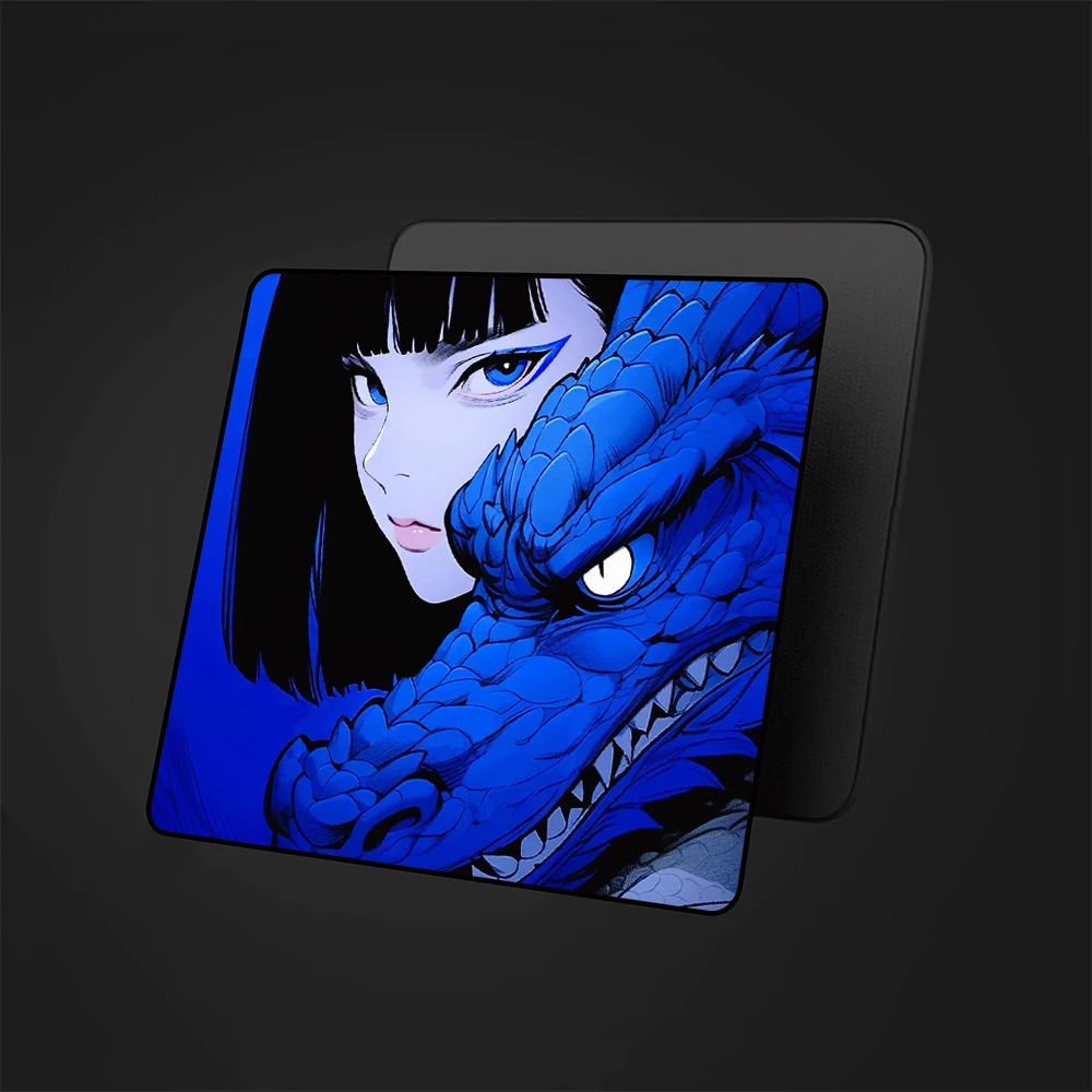 Waterproof Mousepad Dragon  Balance E-Sports Gaming Mouse Pad Anime High Elastic Non-slip Bottom Mouse Mat Game Keyboard Mat