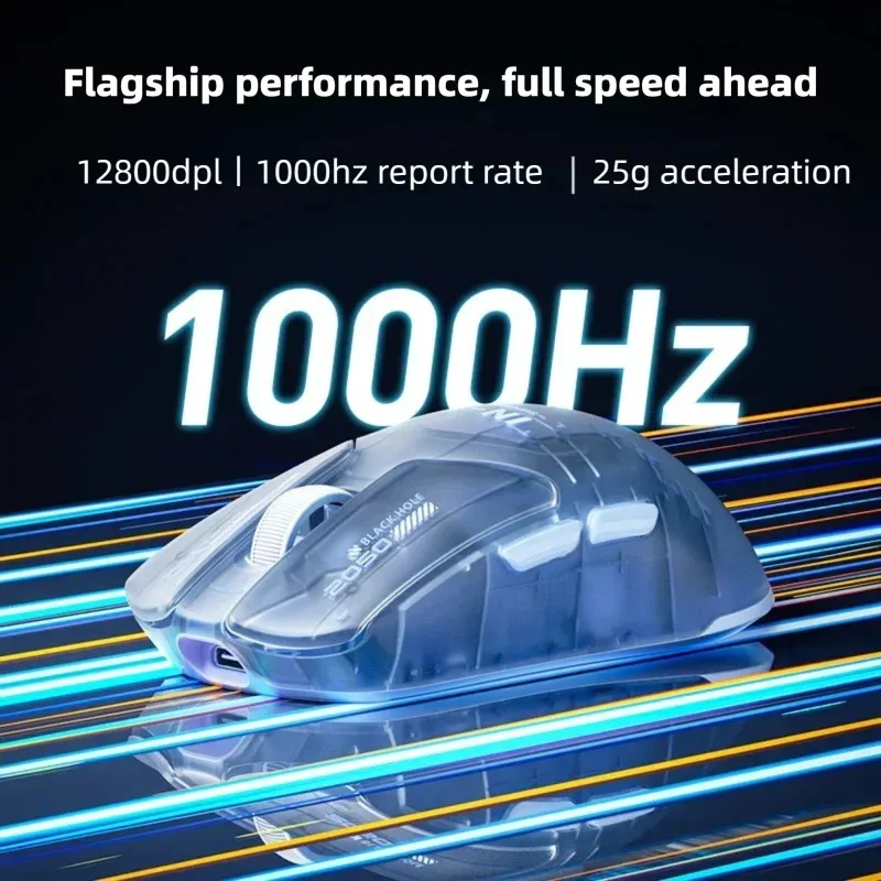 Легкая беспроводная игровая мышь INPHIC INX SE, флагманская сенсорная беспроводная мышь 1000 Гц, подходит для настольных ноутбуков