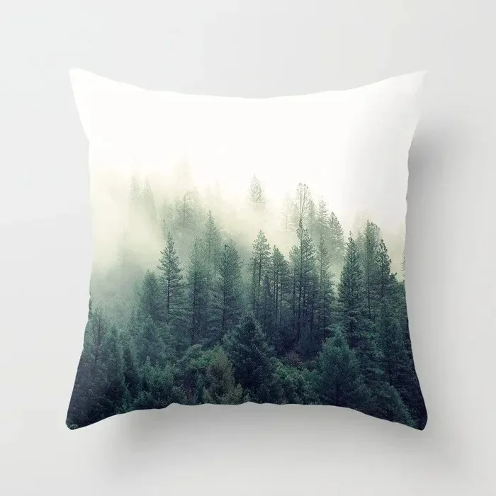 Nordic Geometric Blue throw pillow cover with short plush print for living room sofa decoration cushion cover pillow covers