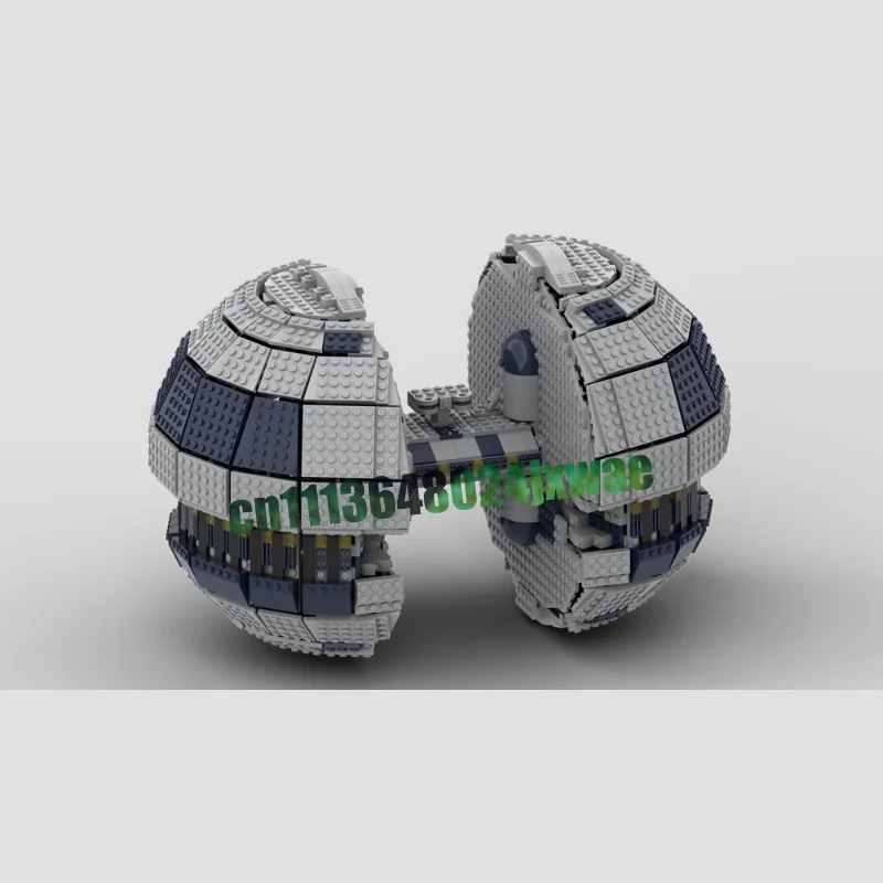 NEW 1899PCS Dual Hemisphere Omni Support Vessel Space Ship MOC Building Blocks Model DIY Creative Assembly Educational Toy Gifts