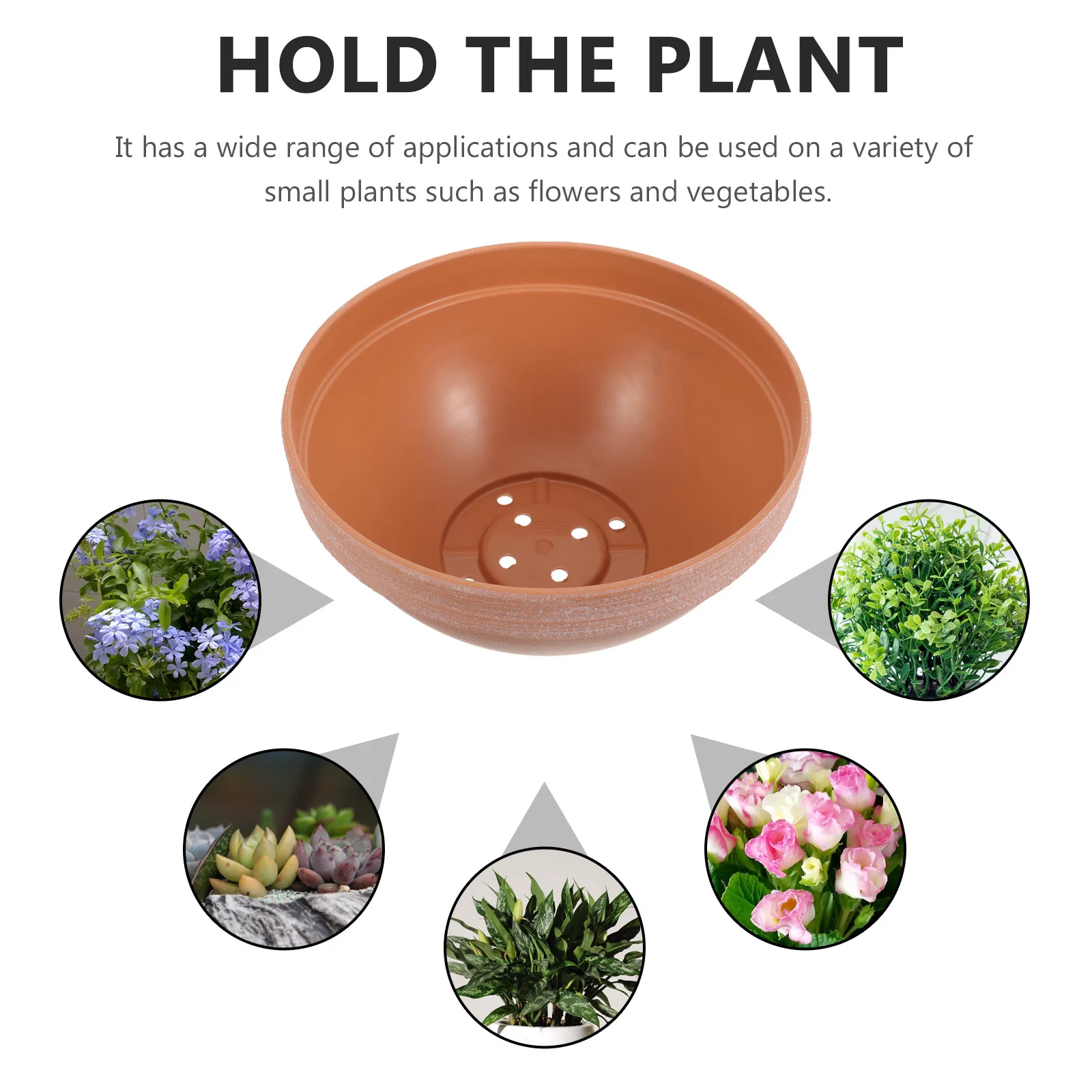 

Heavy Duty Plastic Planting Pot Drainage Holes Breathable Nursery Planter For Indoor Flowers Orchid Cactus Succulents