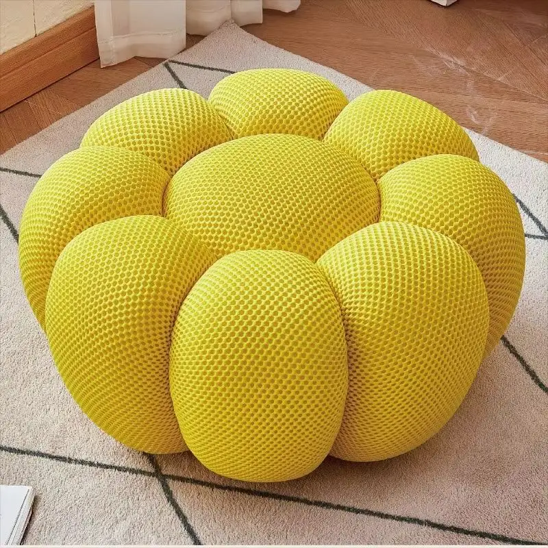 

Multifunctional Ottoman with 3D Mesh Fabric High Density Sponge Modern Simple Space Saving Design for Small Apartment Livin