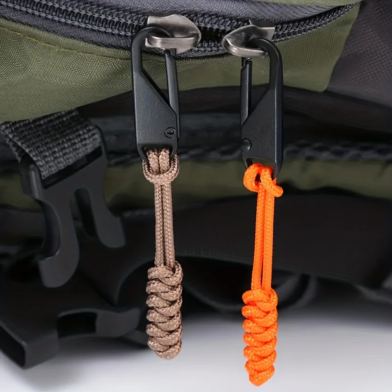 6PCS Portable Zipper Pull Colorful Detachable Zipper Sliders Cord Travel Bag Suitcase Backpack Extend Puller Outdoor Bag Zip