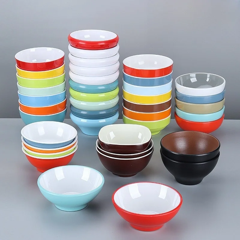 

Double Color Melamine Thick Durable Restaurant Quality Porcelain like Soup Bowl for Restaurant Hotel And Catering Spicy ...