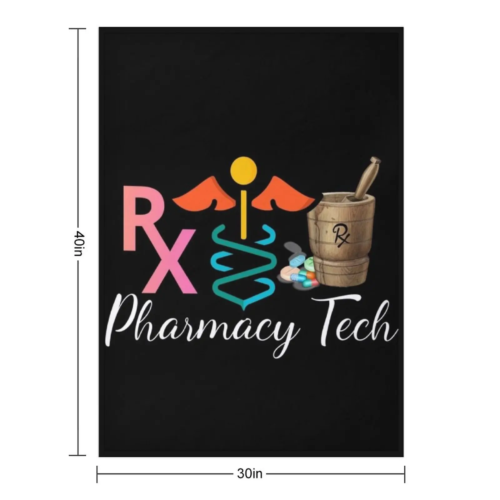 Pharmacy Tech Medicine Pharmacy Technician Throw Blanket Thin Personalized Gift Baby anime Thins halloween Blankets