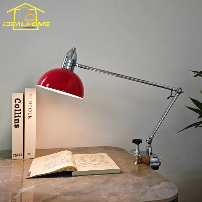 Bauhaus Industrial Adjustable Wall Lamp LED E27 Long Pole Swing Arm Wall Mounted Living Room Bedroom Background Study Bar Studio