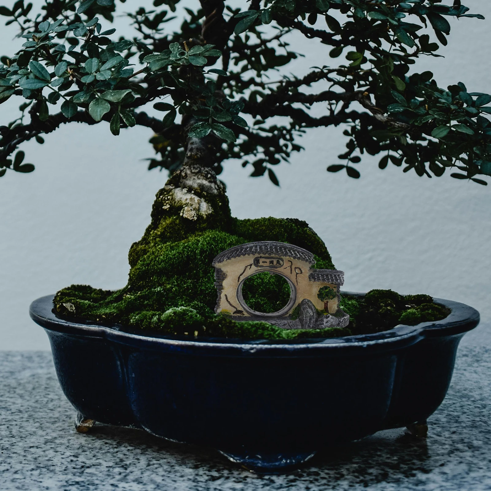 

Resin Mini Traditional Chinese Architecture Aquarium Decoration Micro Landscape Garden Bonsai Ornament Micro Landscape