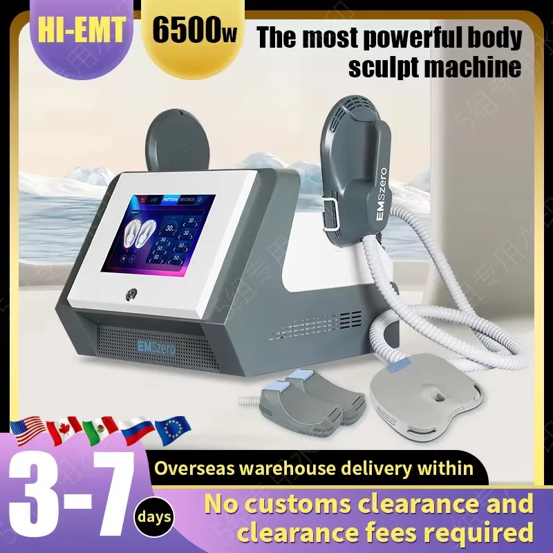 EMSzero 15 Tesla 6500W EMS Electromagnetic Muscle Buiding ABS Training Fat Removal Body Slimming Machine Butt Lifting Sculptor