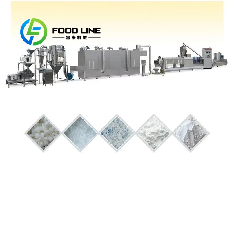 Máquina de procesamiento de almidones de alimentos de mandioca modificada de gran salida completamente automática proveedores de harina de trigo multifunción 1 Juego CE ISO