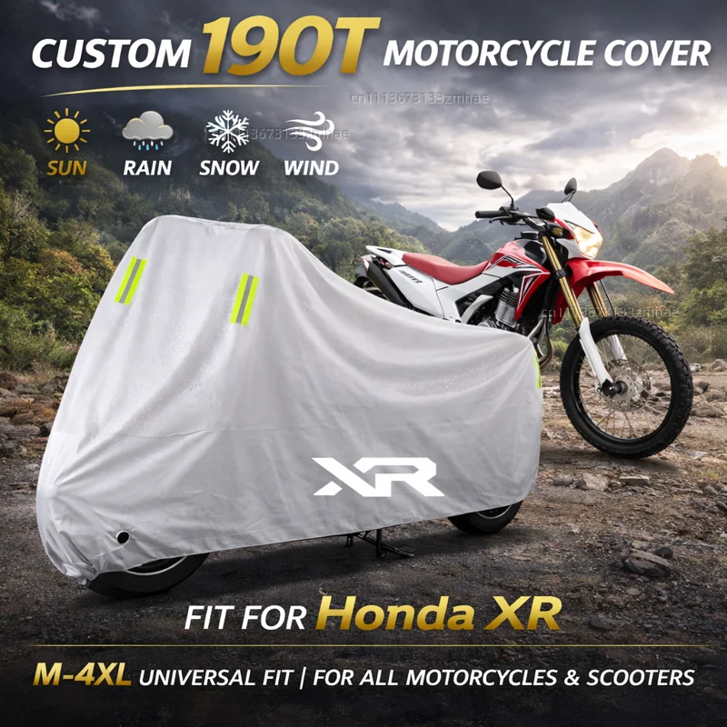 

For Honda XR230MOTARD XR 230 250 400 125 2005-2012 Motorcycle Cover Waterproof Heavy Duty Outdoor Rain Dust Sun Protector