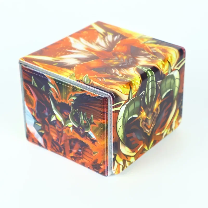 YuGiOh Scarlight Red Dragon Archfiend Animation Characters DIY Leather Card Storage Box Anime Classics Game Collection Cards Toy