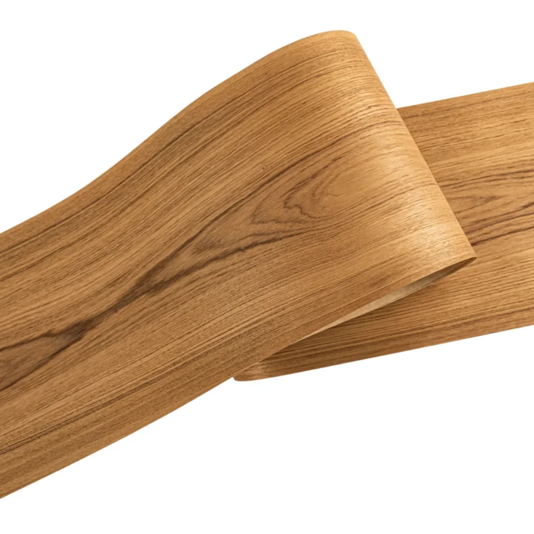 L:2.8m Width:400mm T:0.3mm Natural Yellow Teak Wood Veneer Sheet Speaker Cabinet Door Veneering Floor Covering DIY Projects