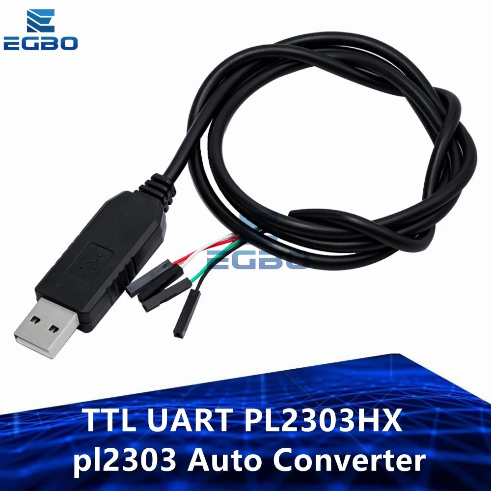 High - Performance USB to COM Module Cable - USB to RS232 TTL UART Auto Converter with PL2303HX Chip EGBO